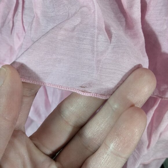 NWOT Zara Ruffle Babydoll Top Sz S Fairy Boho Y2K Baby Pink Romantic Coquette - Picture 2 of 6